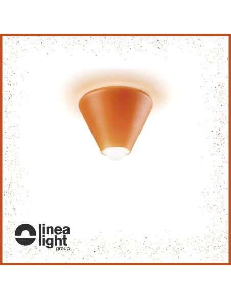 Linea Light Blog Led Arancione Conic Lampada Plafone o Tavolo