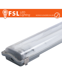 Plafo Stagna Porta Tubo T8 Ip65: 2 Tubo 150Cm