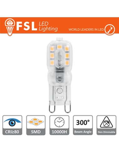 Fsl Led Lampadina G9 2.2W 3000K 230Lm