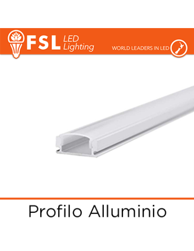 Profilo Alluminio 6063 U - Barra 2M