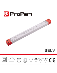 Alimentatore Slim: Ip20 24V 150W 6.25A Size:360*31*24Mm