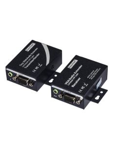 Extender Link Cat 5/6 Vga Tramite Cavo Rete Con Audio Fino A 100 Metri