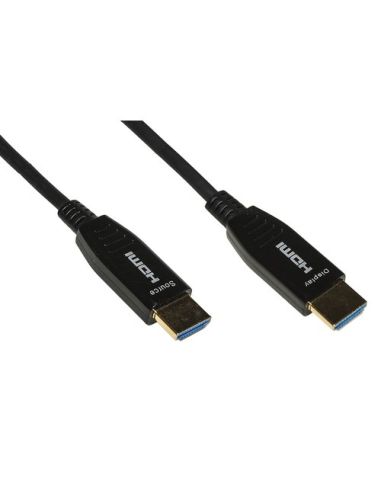 Cavo Hdmi 2.0 Aoc Fibra Ottica Ibrido, Hdcp, Arc, Edid 4K@60Hz@4:4:4 Mt 10