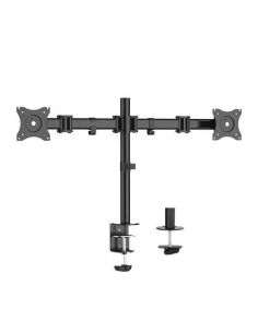 Supporto Monitor/Tv Link Da Tavolo Con Morsa Per 2 Monitor 13-27 Fino A 8 Kg A 3 Snodi