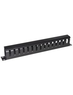 Pannello Guidacavi Per Armadi Rack 19 1U A Gabbia Nero 483X42x70 Mm In Metallo
