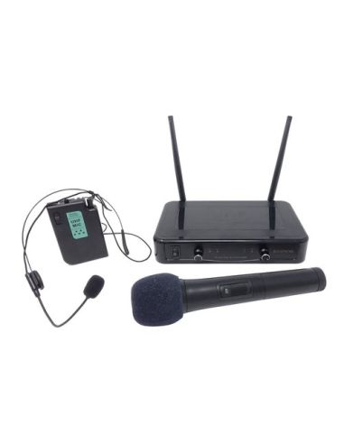 Radiomicrofono Empire Uhf W-601In Frequenza A:Ricevitore Wireless UhfTrasmett A ManoTrasmett Da Cintura Al Quale Colleg Micr