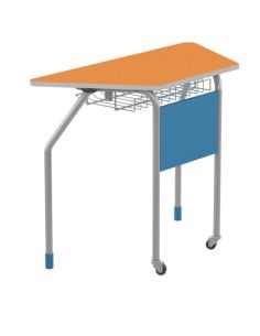 Banco Trapez. 2 Ruote, Cestello , Colore Arancio Vendibile A Coppia , Bsx0180fc-Arancio Dim.98X45x76