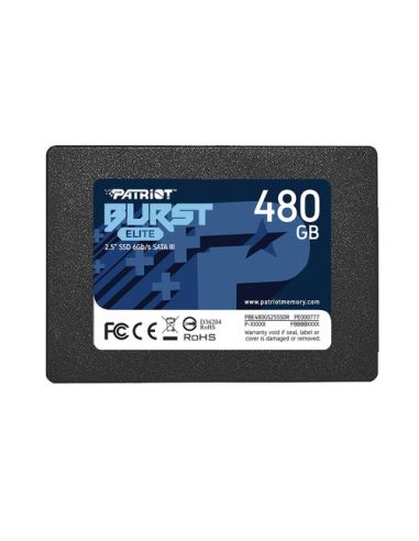 Ssd Patriot 480Gb Burst Elite 2.5 Sata3 Read:450Mb/Write:320 Mb/S - Pbe480gs25ssdr