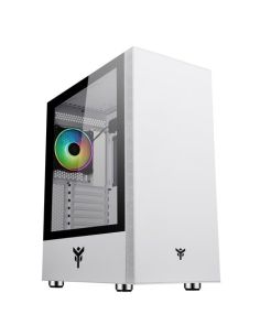 Case Itek M.Tower Vertibra S210w Gaming  2*Usb3, 12Cm Fan Argb, Trasp Wind, White Edition -  Itgcavs210w