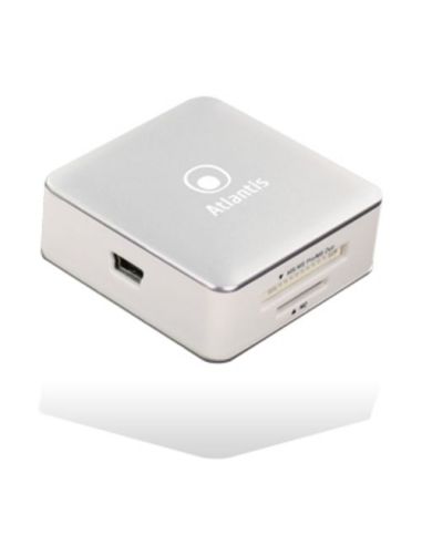 Multicard Reader Atlantis P005-Cr28 All-In-1 Esterno Usb 2.0 Supporta Anche T-Flash/Micro Sd/M2 Mmc Micro
