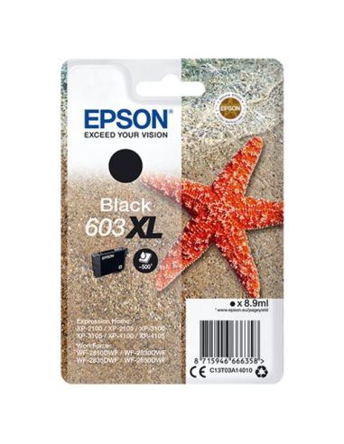 Ink Epson C13t03a14010 Nero (Taglia Xl) Stella Marina X Wf-2820Dwf Wf-2840Dwf Wf-2870Dwf Xp-2150 Xp-3150 Xp-4150