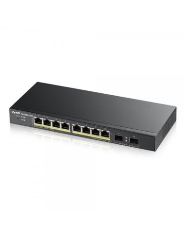 Switch Zyxel Gs-1900-8Hp V3 8P Gigabit Poe(Erogazionepoe Fino A 70W)Supporto Ipv6, Vlan-Design Senza Ventole,Web Managed Desktop