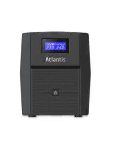 Ups Atlantis A03-Hp2003 1500Va (900W) Sinewave Line Interactive 2X12v-9Ah Display Lcd E Led Stato Ups Usb-Hid 3Xiec 2Xschuko