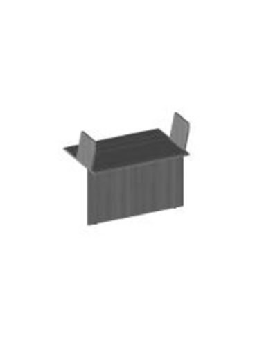 Reception Lineare Piano Ribassato. Aggiungere Struttura Scrivania Con Gamba Metallica Bsx0139f - Bsx0115f Dim.160X78x110