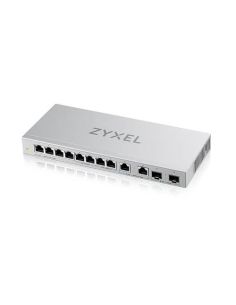 Switch Xgs1010-12-Zz0101f - Switch Unmanaged, 8 Porte 2.5 Gigabit, 2 Porte Sfp 10Gbe, Design Senza Ventole, Desktop/Rack