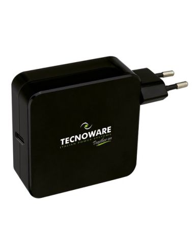Alimentatore Tecnoware Con Porta Usb C Fau17704 Da Rete Elettr 65W Xnb Macbook Pro,Smartphone,Tablet E Tutti Disp Comp Con Usb C