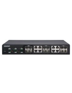 Management Switch Qnap , 12 Port Of 10Gbe Port Speed, 4 Port Sfp, 8 Port  Sfp/ Nbase-T Combo .. Qsw-M1208-8C
