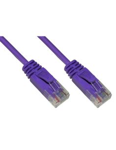 Cavo Rete Categoria 6 Non Schermato Utp Colore Viola Halogenfree Mt 0,5 Slim