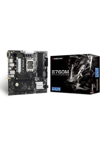 Mb Biostar B760mz-E Pro Lga1700 (Raptor Lake) 4Ddr5 VgaHdmiDviDp Pcie , 4*Sata,M.2, Matx