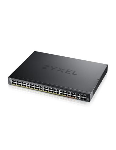 Switch Zyxel Xgs2220-54Fp 48P Gigabit Poe 2P 10Gb Multigigabit Poe (Max 960W)4P 10Gb Sfp, Rack Managed Layer 3 Lite Stackable