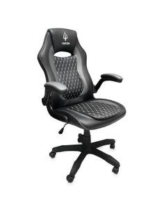 Sedia Triton By Atlantis Gaming Chair P050-R97-Bb Schienale E Seduta Imbottiti E Trapuntati Nero/Nero Trapuntato/Inserti Grigio