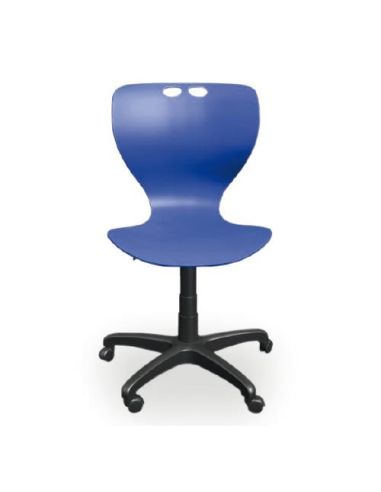 Sedia Su Ruote Elevabile In Altezza Modello Adria Scocca In Polipropilene Polipropilene Colore Blu