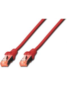 Cavo Rete Digitus Cat. 6 S-Ftp Doppia Schermatura Ls0h Colore Rosso  Mt. 3