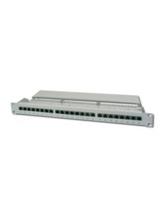 Patch Panel 19 Digitus Schermato 24 Porte 8 Poli Rj45 Per Reti Categoria 6 - 1 Unita'