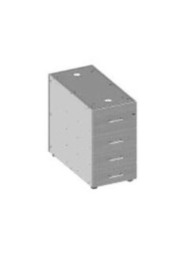 Contenitore 4 Cassetti Metallo, Serratura Centralizzata  Portautility (Aggiungere Top Di Finitura) - Esx0088f Dim.39,6X60x69,5
