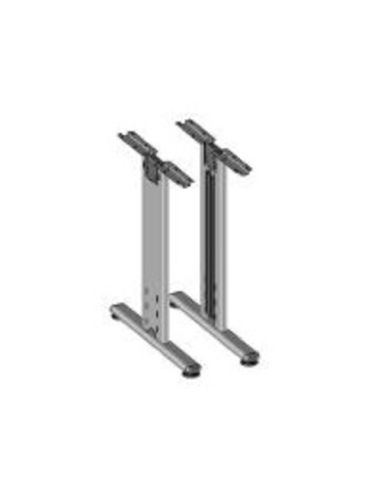 Coppia Gamba Centrale/Terminale Per Scrivania Prof. 60/80 (Aggiungere 2X Mascherina Cod. Bsx0015c)  - Bsx0004c Dim.66X59x69,5