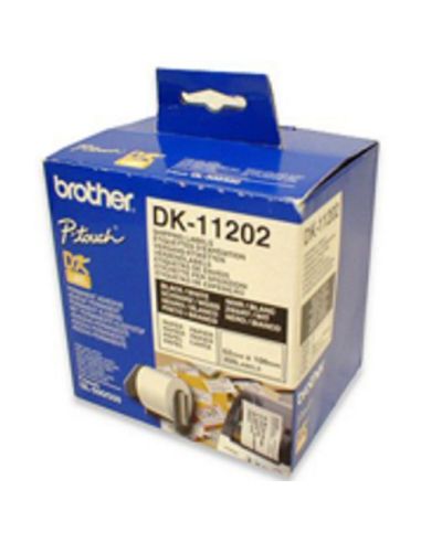 Etichette Brother Dk-11202 Conf.300Pz Adesive 62X100mm X Ql-500 Ql-550 Ql-1050 Ql-1050N Ql-570 Ql-700 Ql-710W Ql-800 Ql-810W