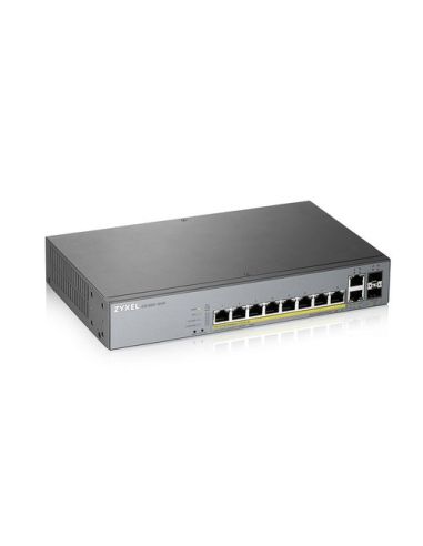 Switch Zyxel Gs1350-12Hp Nebulaflex Switch Managed Per Cctv: 8P Gigabit Poe (130W)  2P Sfp  2P Gigabit Uplink  Mngcloud 1Y