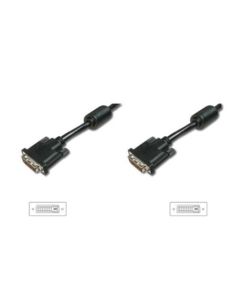 Cavo Dvi-D Digitus Dual Link M/M Connettori 241 Pin 5Mt Con Ferrite