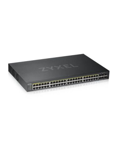 Switch Zyxel Gs-1920-48Hpv2 44P Lan Gigabit Poe (375W)4P Dual Gigabit2P Sfp, Ipv6,Vlan, Rack 19, Free Nebula Basic Cloud Manag