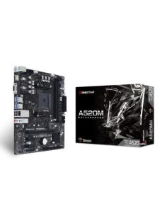 Mb Biostar Amd A520mh A520 Am4 2Ddr4 VgaHdmi Pcie, 4*Sata,M.2 Matx