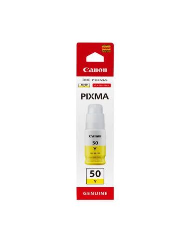 Ink Canon Gi-50 Y Giallo Flacone Da 70Ml Capacità 7.700Pp X Pixma G6050 G5050 G7050 Gm4050