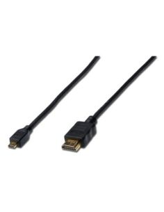 Cavo Micro Hdmi/Hdmi Digitus M/M High Speed Con Ethernet, Da Tipo Micro D A Tipo A - 1Mt