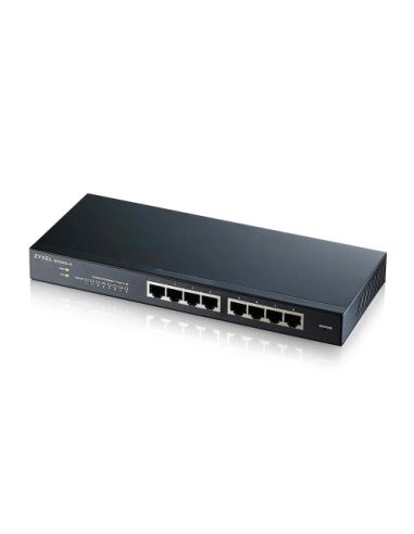 Switch Zyxel Gs-1900-8 8P Lan Gigabit, Supporto Ipv6, Vlan - Design Senza Ventole, Web Managed Desktop