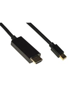 Cavo Link Mini Displayport 1.4 - Hdmi 2.0 Contatti Dorati 4Kx2k 60Hz 18Gbps Hdr Rgb 4:4:4 2Mt