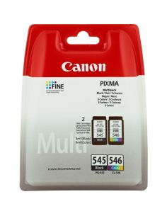 Ink Canon Pg-545/Cl-546 No Sec Multipack 8Ml X Mg2555 Mg2550 Tr4651 Mx495 Ts3150 Ts3151 Tr4550 Tr4551 Ts3350 Ts3351 Ts3451