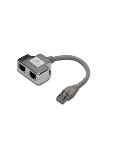 Sdoppiatore Schermato Digitus Per Cat. 5E Per 2 Linee Rj45