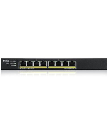 Switch Zyxel Nebulaflex Switch Web Managed 8P Gigabit Poe (Max 60W) - Sup Ipv6, Vlan - Design Senza Ventole, Gs1915-8Ep-Eu0101f