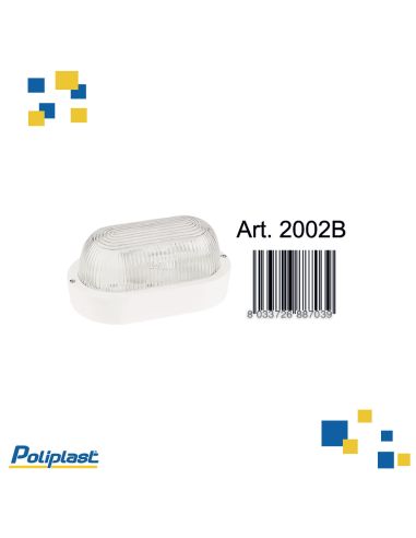 Plafoniera Ovale E27 60W Doris Bianca