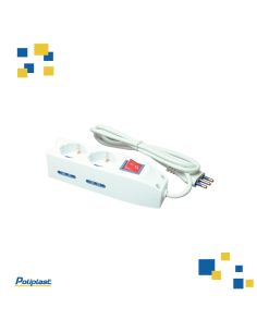 Presa Multipla 4 Uscite 10/16A 2 Schuko