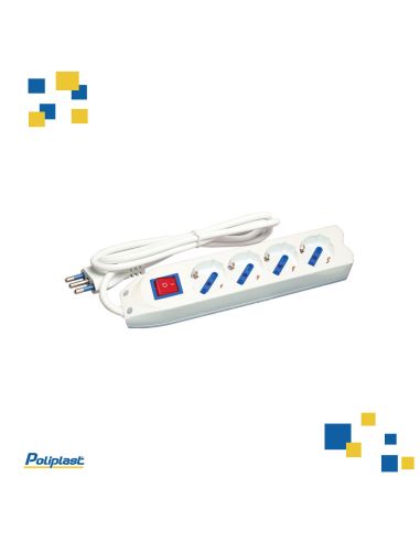 Presa Multipla 4 Uscite 10/16A