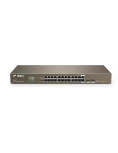 Switch Ip-Com G1024f 24P Gigabit2P Sfp Unmanaged 19-Inch Rack-Mountable Case Metallo Supporta Ieee802.3X Full Duplex