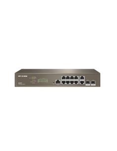 Switch Ip-Com G5312f 10P Gigabit2P Sfp 1P Console, 13-Inch Rack-Mountable Case Metallo L3 Cloud Managed