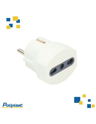 Adattore Italo Tedesco Presa 10/16A