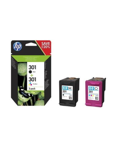 Ink Hp N9j72ae N.301 Nero  Colore X Deskjet F2050 1510 3050 3050A 1050 2050A Oj-2620 Oj-4630