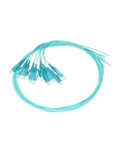 Confezione 10 Cavi Pigtail Fibra Ottica Om3 Connettore Lc Cm 50